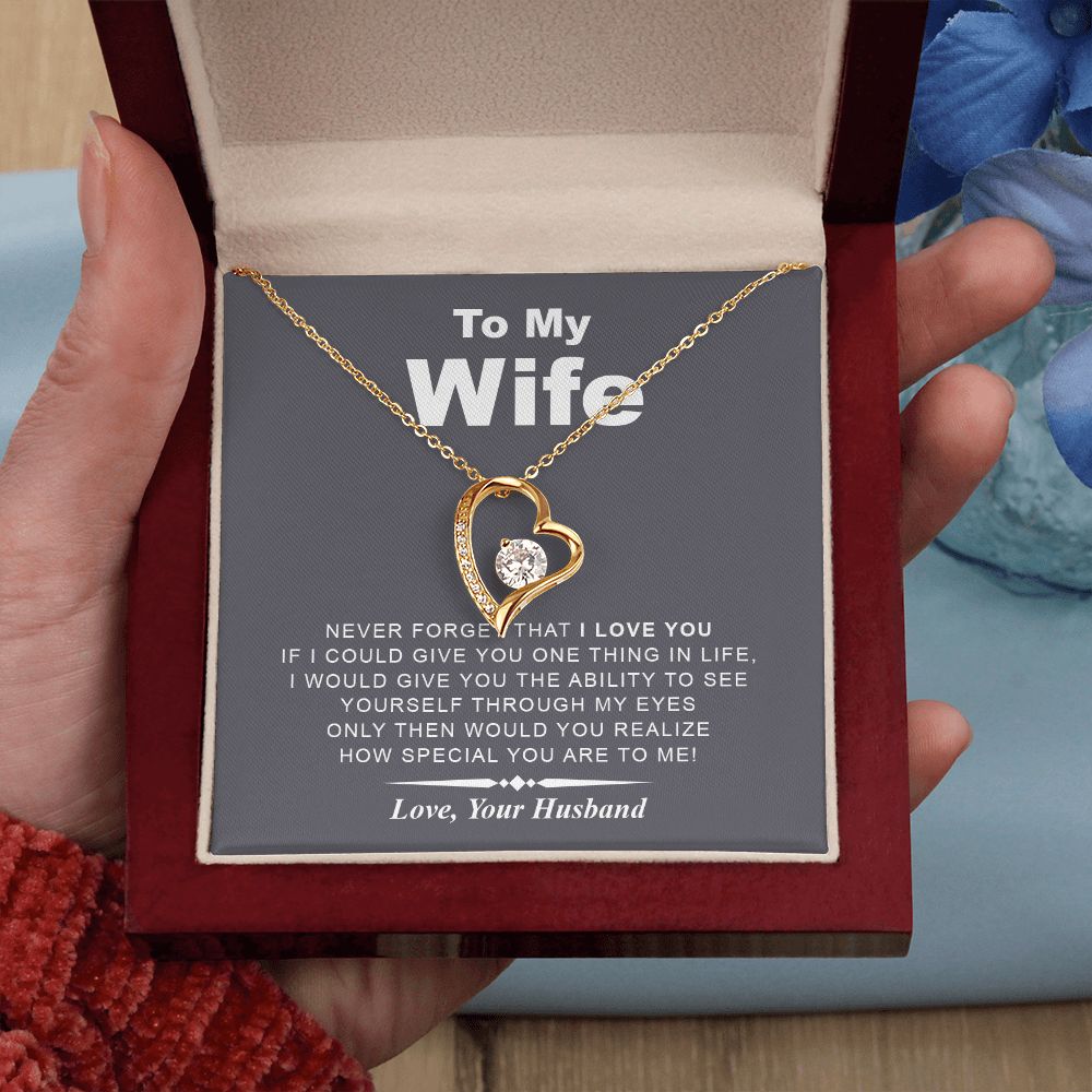 My Wife | Never Forget I Love You - Forever Love Necklace