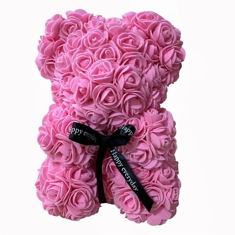 Rose Flower Teddy Bear