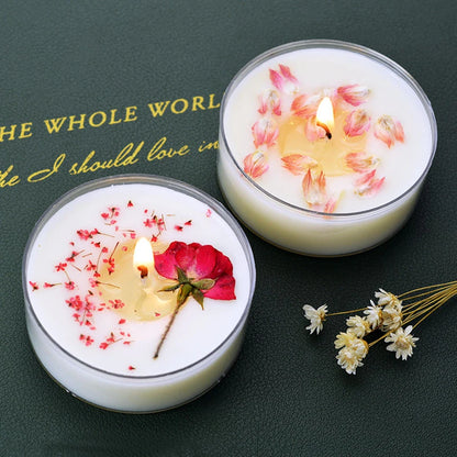 1Pcs Natural Plant Scented Nile Garden Aromatic Candle Low Temperature Handmade Candles  Romantic Gifts Home Decoration