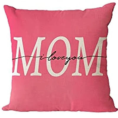 Linen square Happy Mother's Day pillowcase pillowcase I love mom cushion cover sofa pillowcase home décor gift