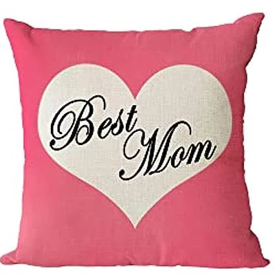 Linen square Happy Mother's Day pillowcase pillowcase I love mom cushion cover sofa pillowcase home décor gift