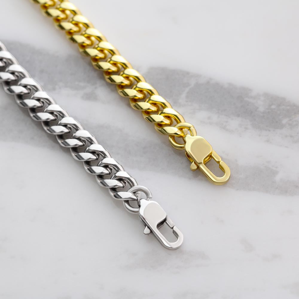 To My Man | A Love to Last a Lifetime | Cubin Link Chain Necklace