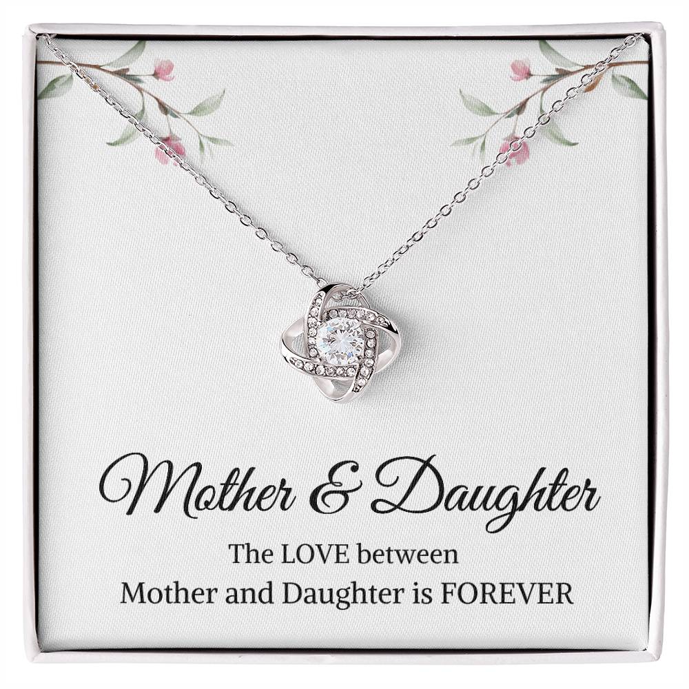 Mother & Daughter | The Love Between Mother & Daughter is Forever | Love Knot Necklace