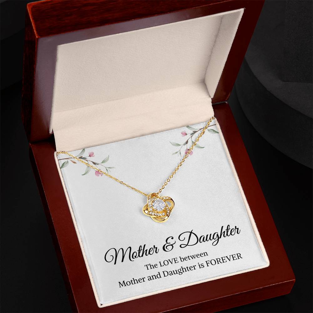 Mother & Daughter | The Love Between Mother & Daughter is Forever | Love Knot Necklace