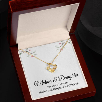 Mother & Daughter | The Love Between Mother & Daughter is Forever | Love Knot Necklace