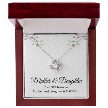 Mother & Daughter | The Love Between Mother & Daughter is Forever | Love Knot Necklace