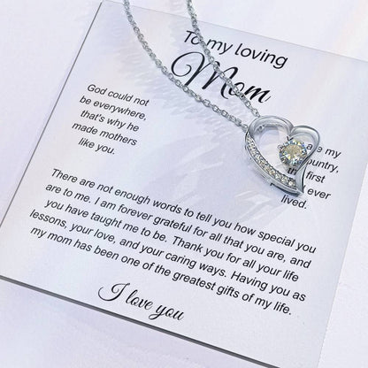 To My Loving Mom |  Forever Love Necklace