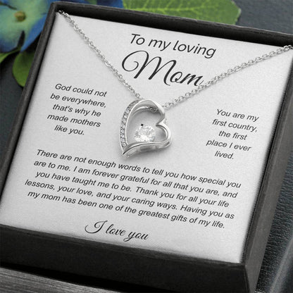 To My Loving Mom |  Forever Love Necklace