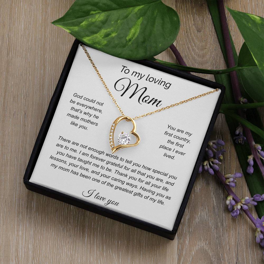 To My Loving Mom |  Forever Love Necklace