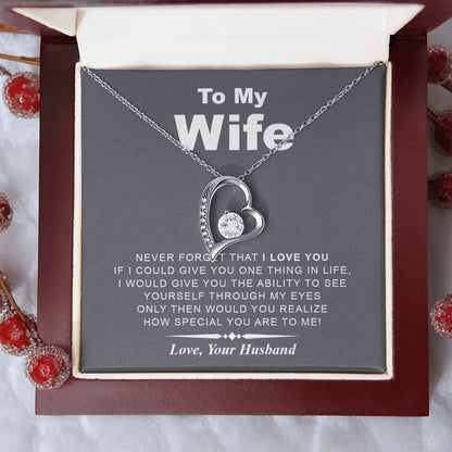 My Wife | Never Forget I Love You - Forever Love Necklace