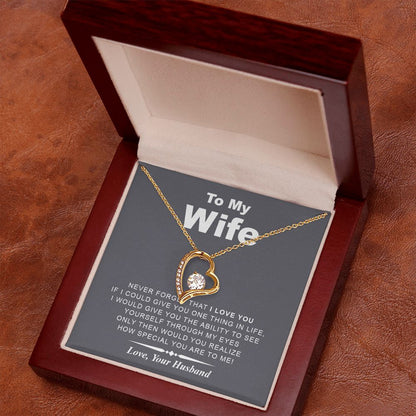 My Wife | Never Forget I Love You - Forever Love Necklace