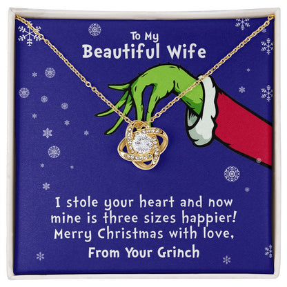My Beautiful Wife | Three Sizes Happier - Love Knot Necklace