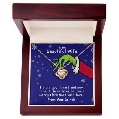 My Beautiful Wife | Three Sizes Happier - Love Knot Necklace