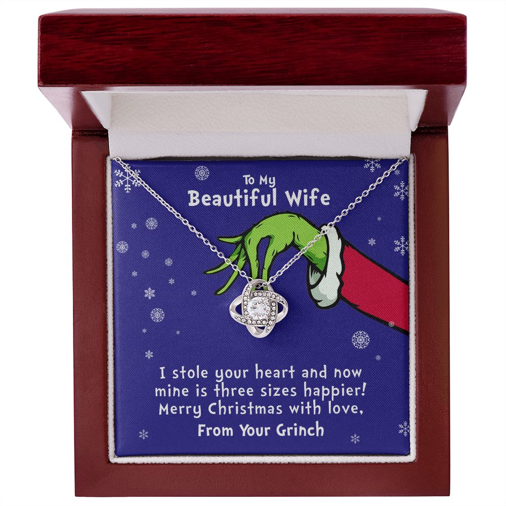 My Beautiful Wife | Three Sizes Happier - Love Knot Necklace