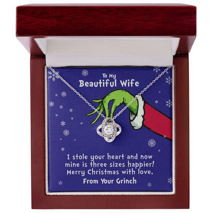 My Beautiful Wife | Three Sizes Happier - Love Knot Necklace