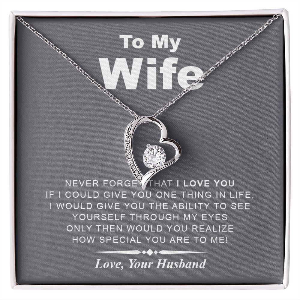 My Wife | Never Forget I Love You - Forever Love Necklace