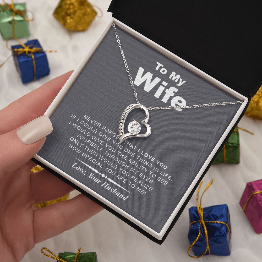 My Wife | Never Forget I Love You - Forever Love Necklace