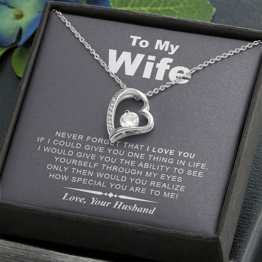 My Wife | Never Forget I Love You - Forever Love Necklace