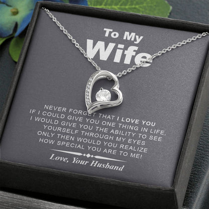 My Wife | Never Forget I Love You - Forever Love Necklace