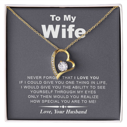 My Wife | Never Forget I Love You - Forever Love Necklace