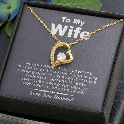 My Wife | Never Forget I Love You - Forever Love Necklace